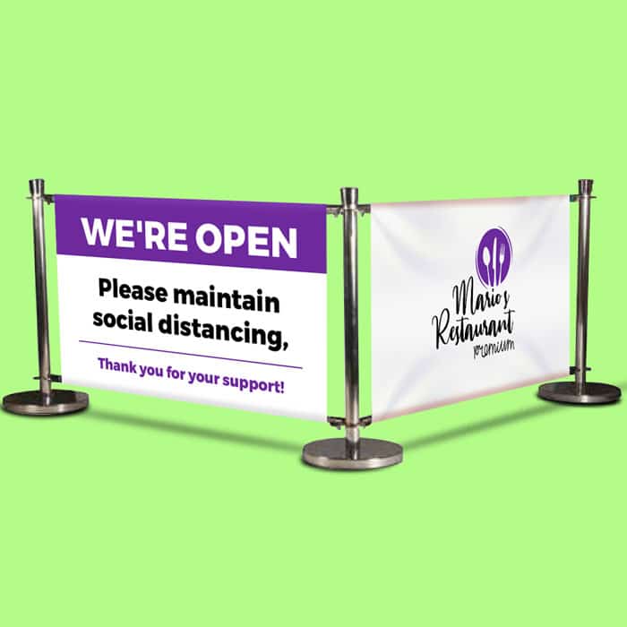 Banner Cafe Barriers