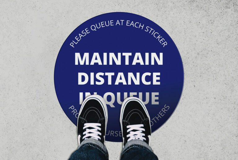 Floor Sticker Queue