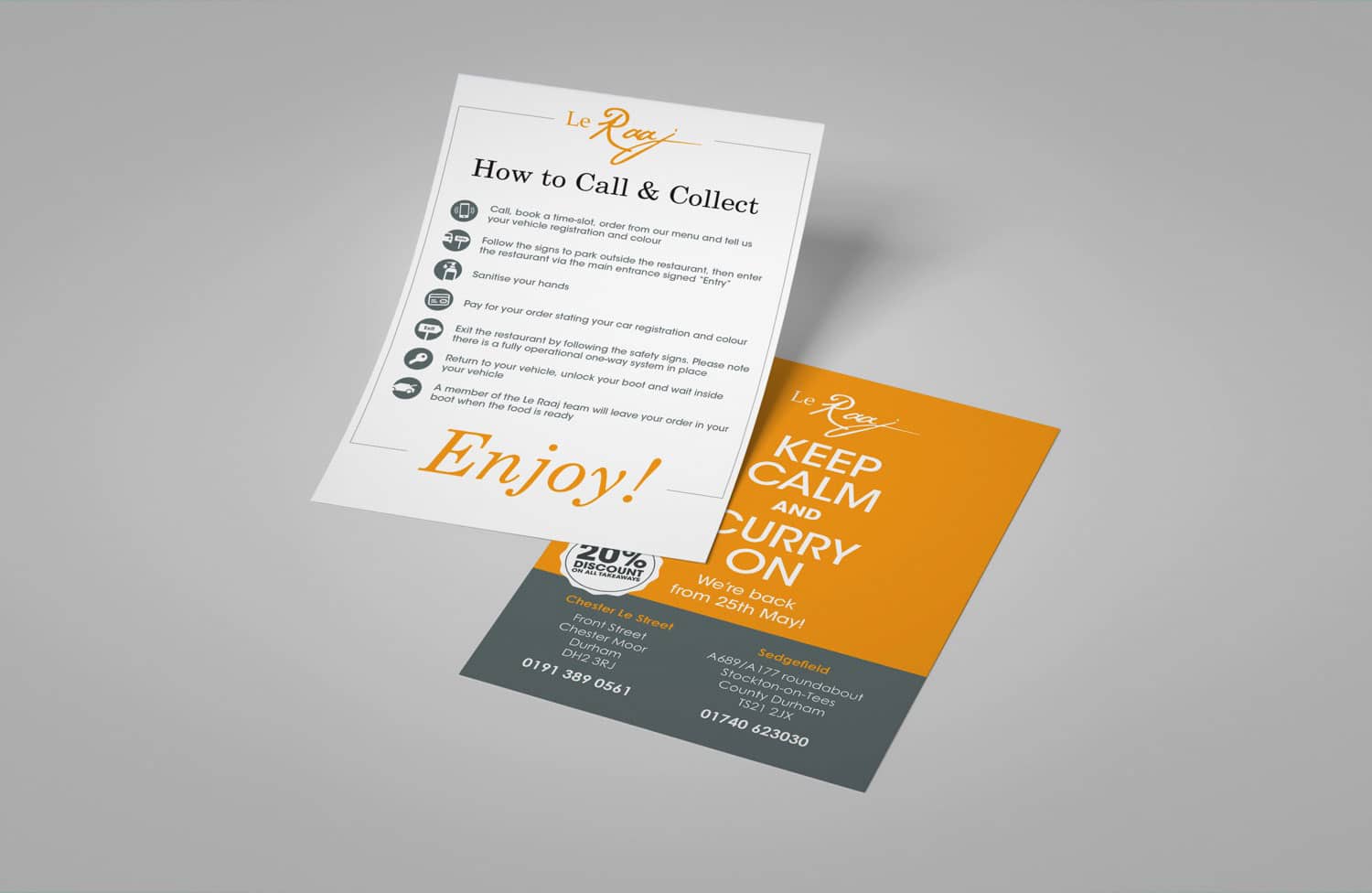 Flyer Restaurant Takeaway