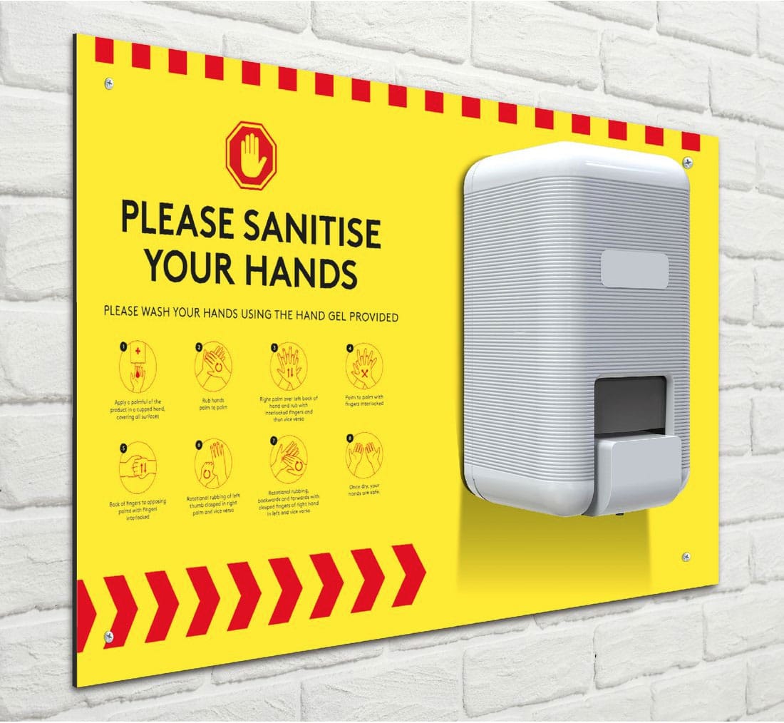 Hand Sanitiser Dispenser Wall Mounted