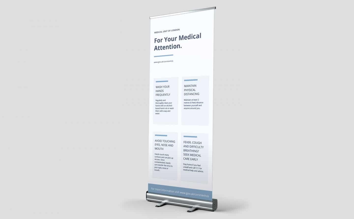 Roll Up Banners Health Advice