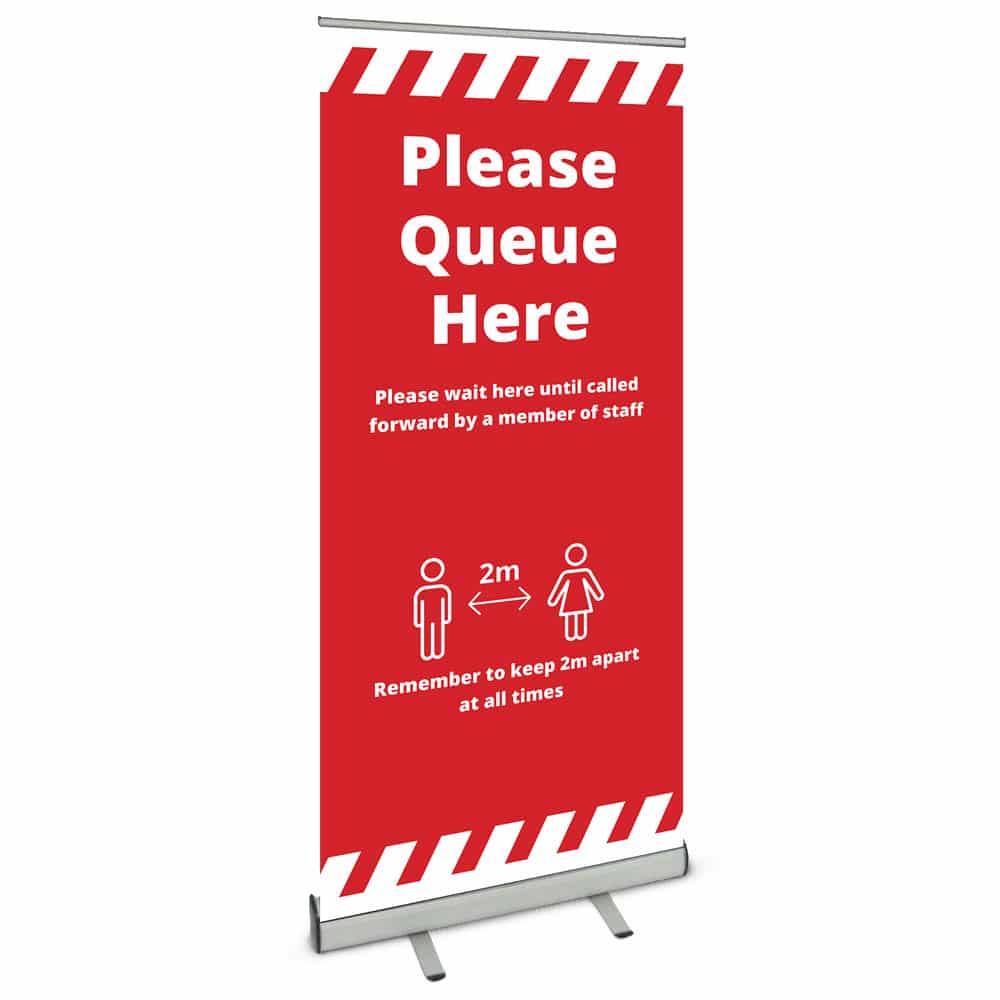 Roller Banner Social Distancing