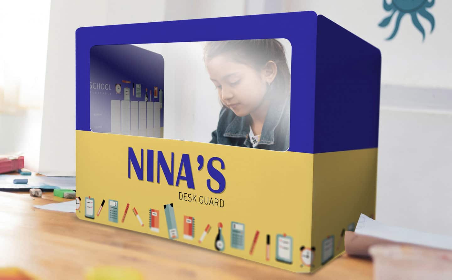 Sneeze Guard Classroom Protective Screen A Promo