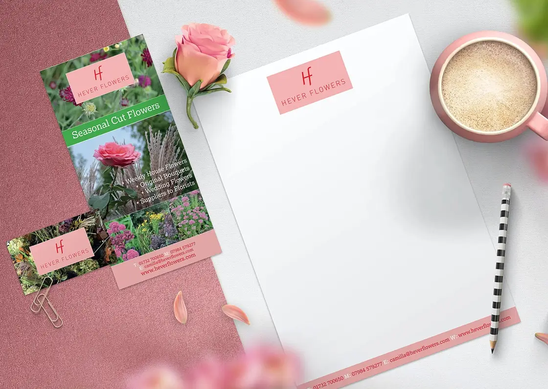 corporate branding leaflet and stationery design and print 1120x796px