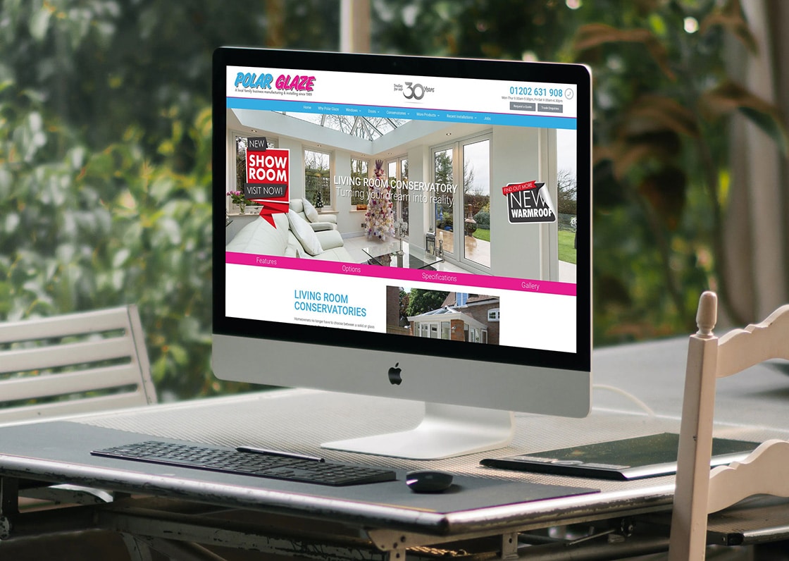 designosaur wordress website design banner polar glaze 2048x1456px 1120x796px