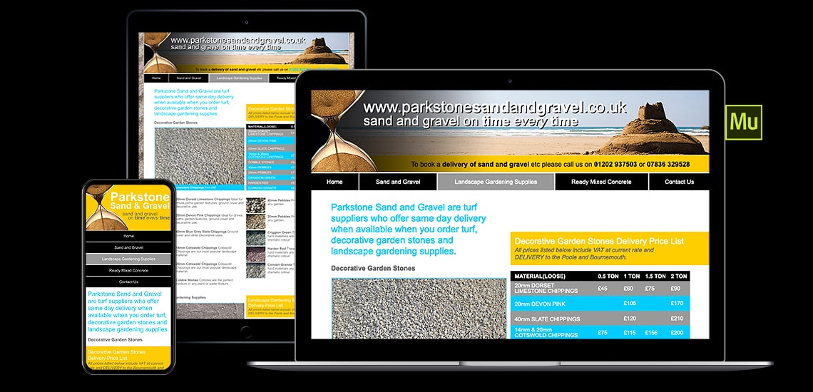 sand and gravel delivery adobe muse website design.jpg